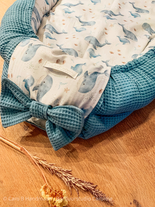 Babynest - Handgemaakte & geborduurd babynestje - Eigen prints