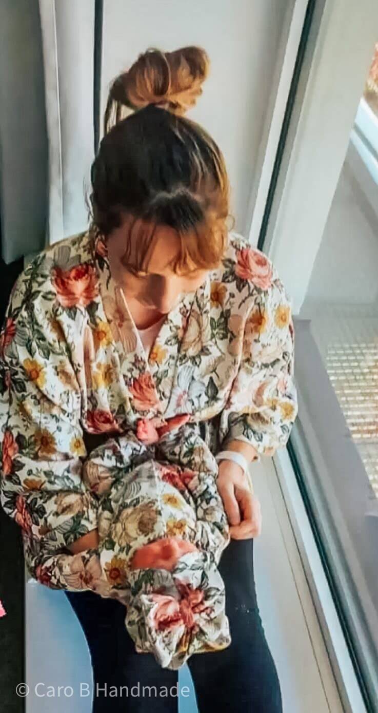 Kraamweek: de ultieme musthave voor de mama: de kamerjas met boxpakje. - Caro B Handmade