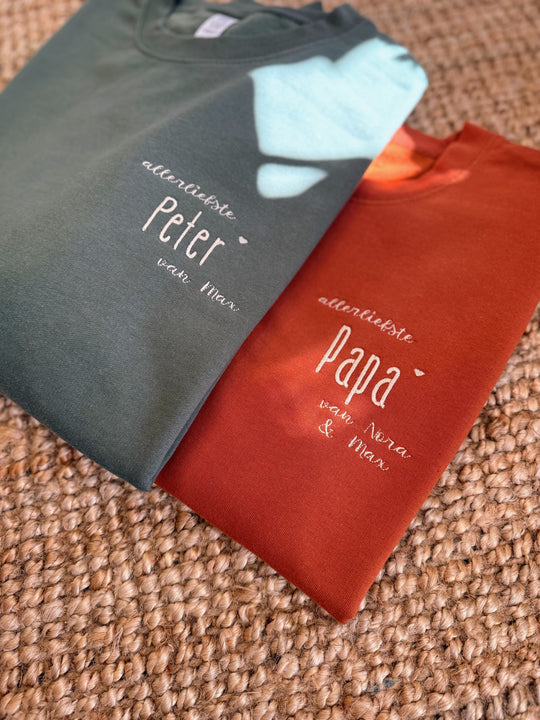 Cadeau tips Vaderdag - Geborduurde sweater