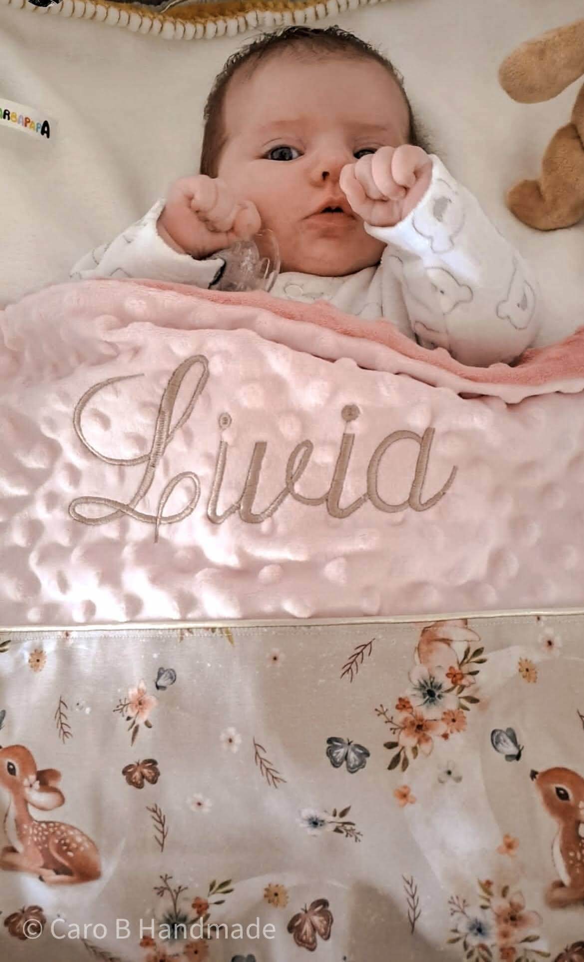 Babydeken met Print - Caro B Handmade