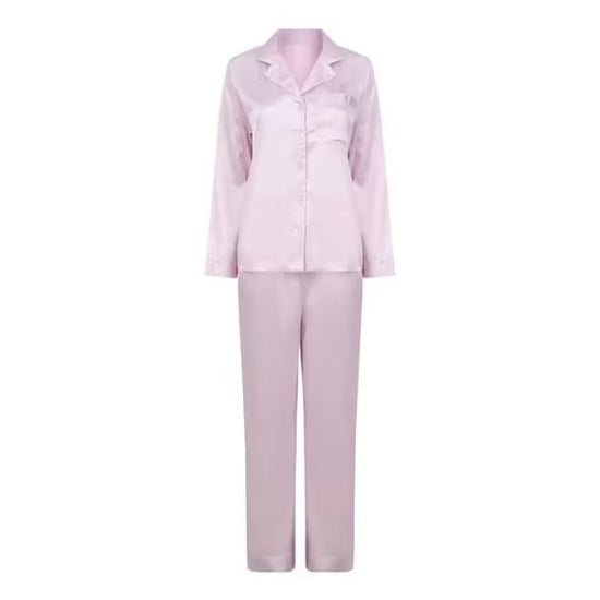 Geborduurde Satijnen Pyjama - Vrouwen Caro B Handmade