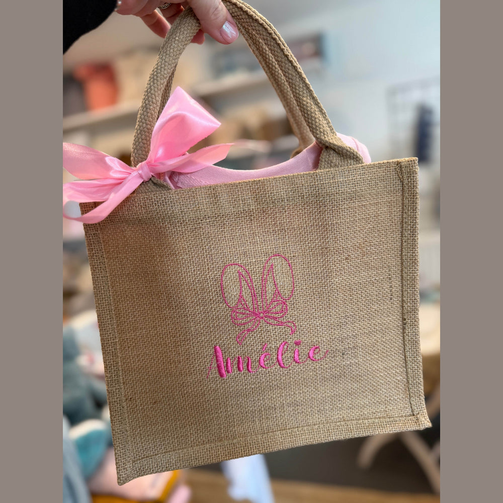 Kindersweater konijn en Paasmand - Pasen - Caro B Handmade