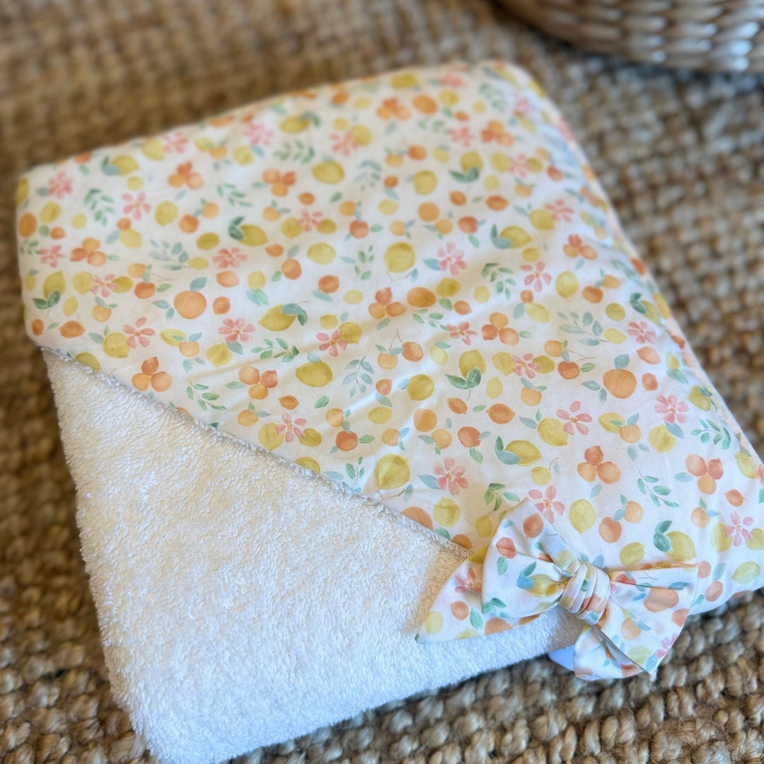 Badcape met Naam - Citrus Baby Gi