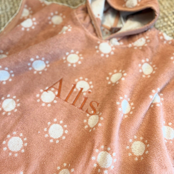 Badponcho met naam - Jacquard collectie - Jollein
