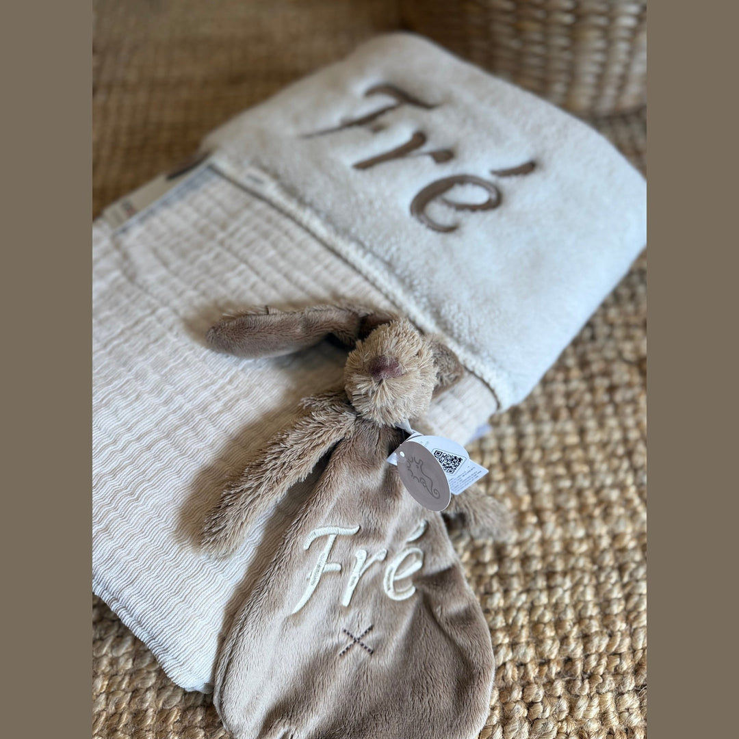 Koeka Babydeken Teddy Rivoli met Naam - Borduren Koeka