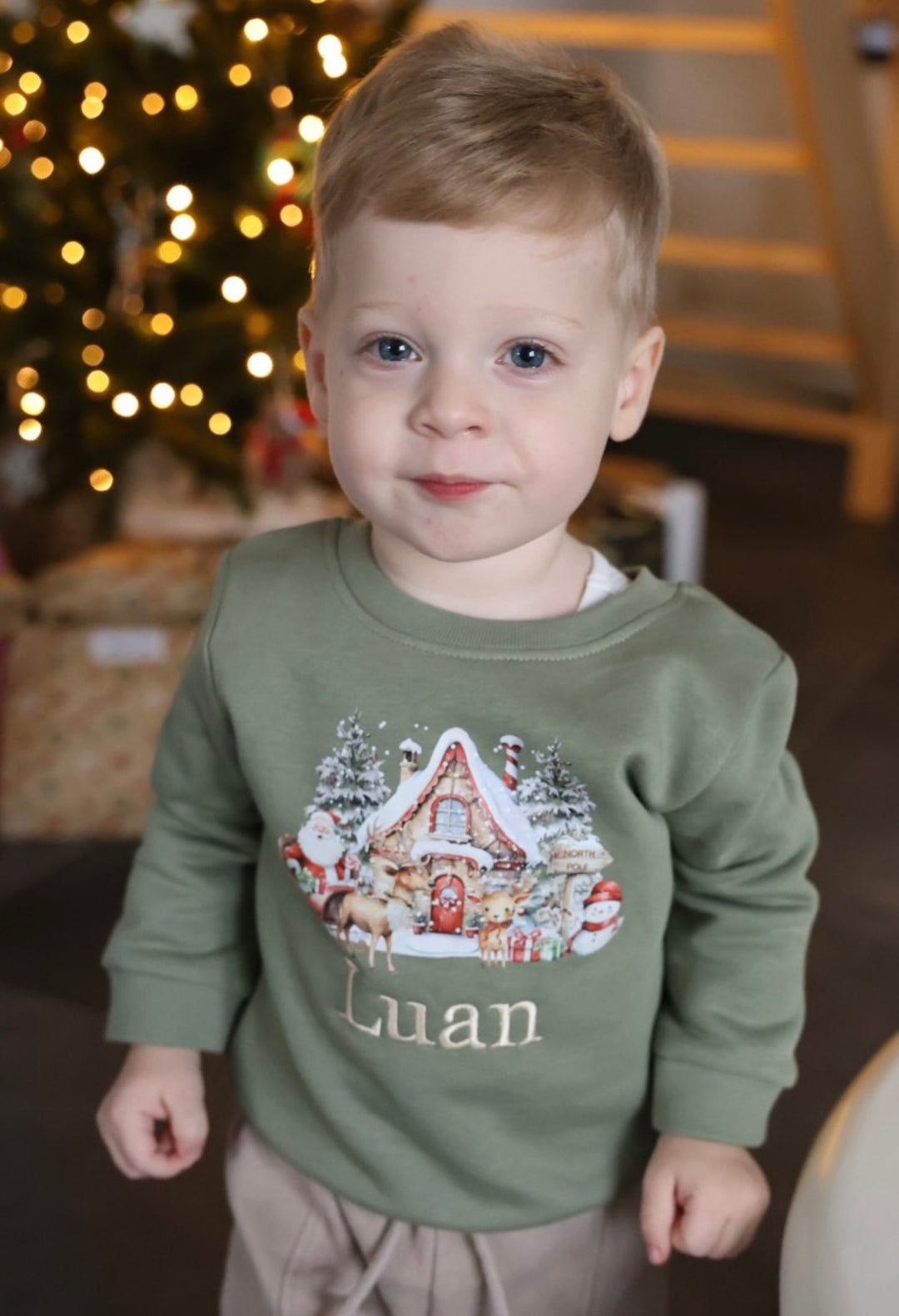 Baby kerstsweater met naam - Gepersonaliseerd