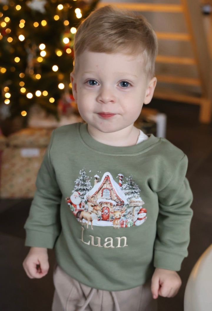 Baby kerstsweater met naam - Gepersonaliseerd