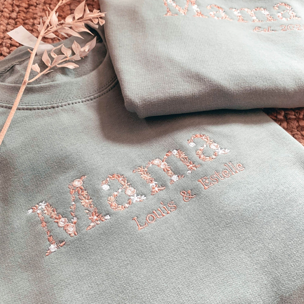 Zeg het met Bloemenletters – De Mooiste Dames Sweater voor Mama - Caro B Handmade