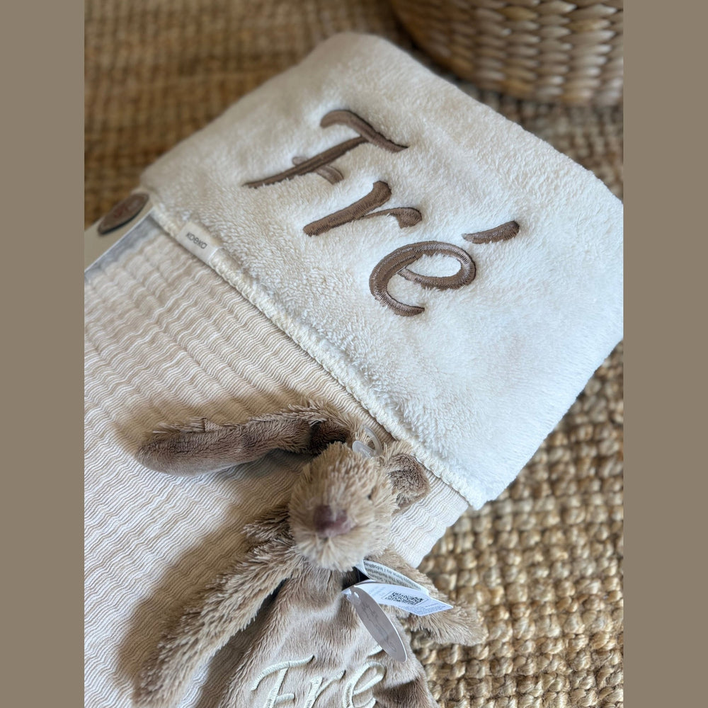 Koeka Babydeken Teddy Rivoli met Naam - Borduren Koeka