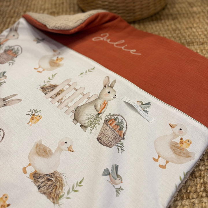 Handgemaakt Babydeken Boerderij – Exclusieve Stoffen & met Naam Caro B Handmade