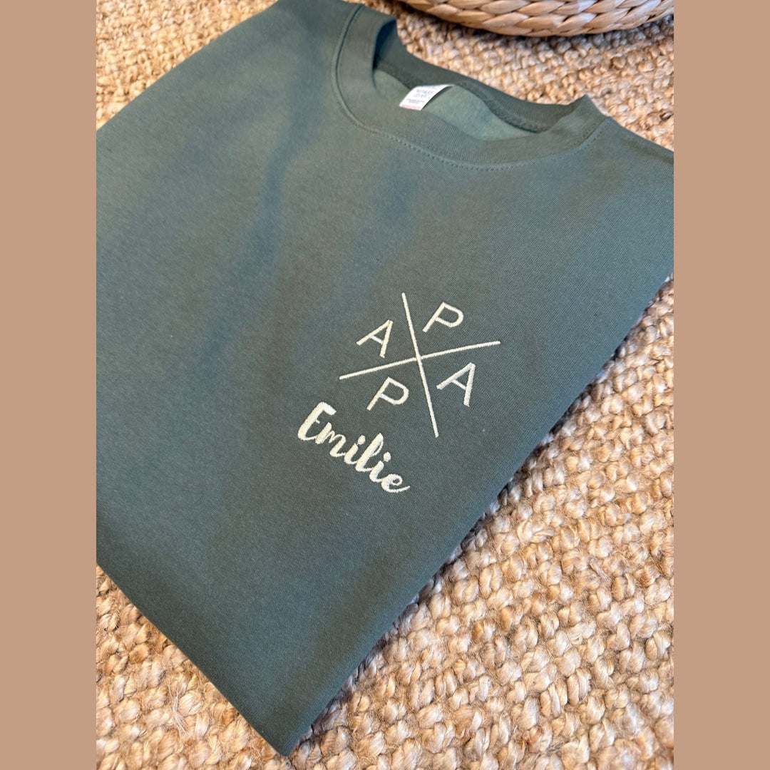 Papa, petie of opa sweater – draag je kindjes op het hart - Borduur - Vaderdag