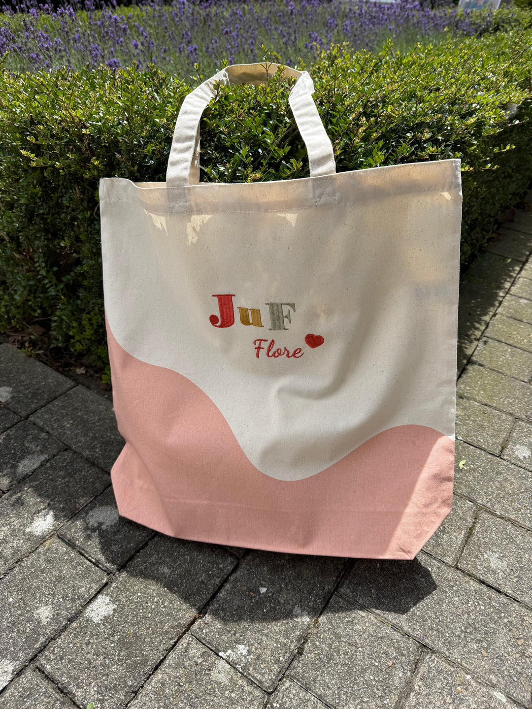 Totebag Tas voor de Juf - Gepersonaliseerd met Naam - Shopper
