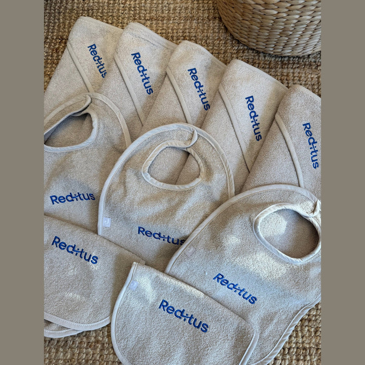 Zakelijk Pakket met bedrijfslogo - 5 badcapes & 5 slabben Caro B Handmade - Signature Collection