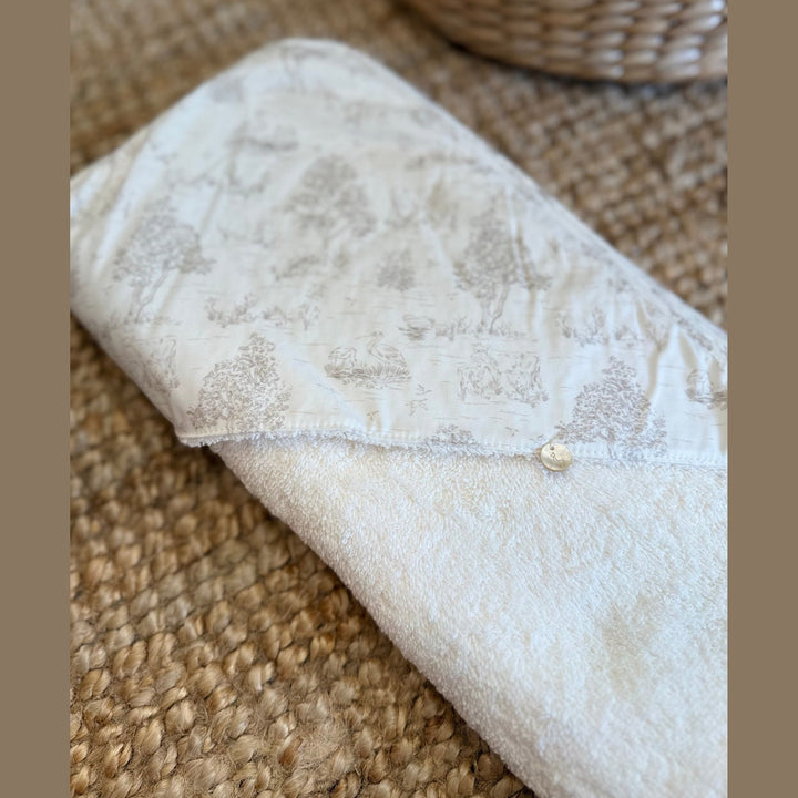 Badcape met Naam - Country Baby Gi