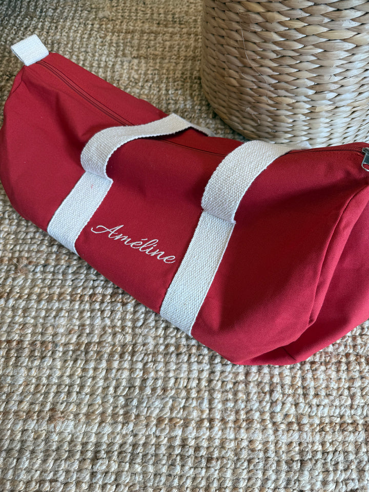 Sac de sport - Sac de voyage - Sac d'invités - Enfants - Brodé avec nom | Ocre