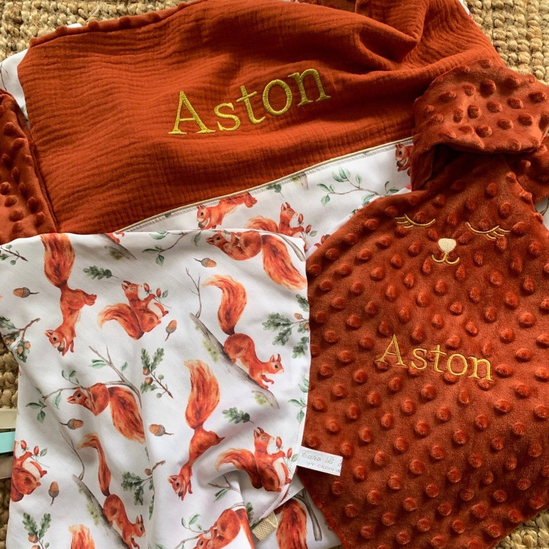 Handgemaakt Babydeken Bosdieren – Exclusieve Stoffen & met Naam Caro B Handmade