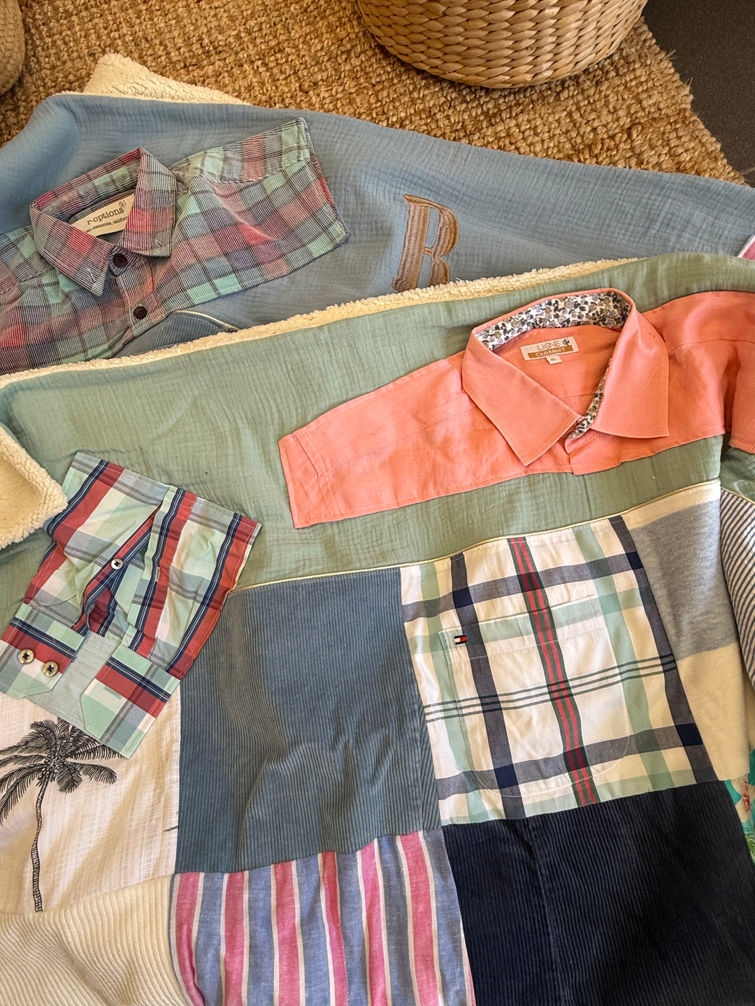 Koesterdeken van kleding van een dierbare - Memorydeken - Handgemaakt