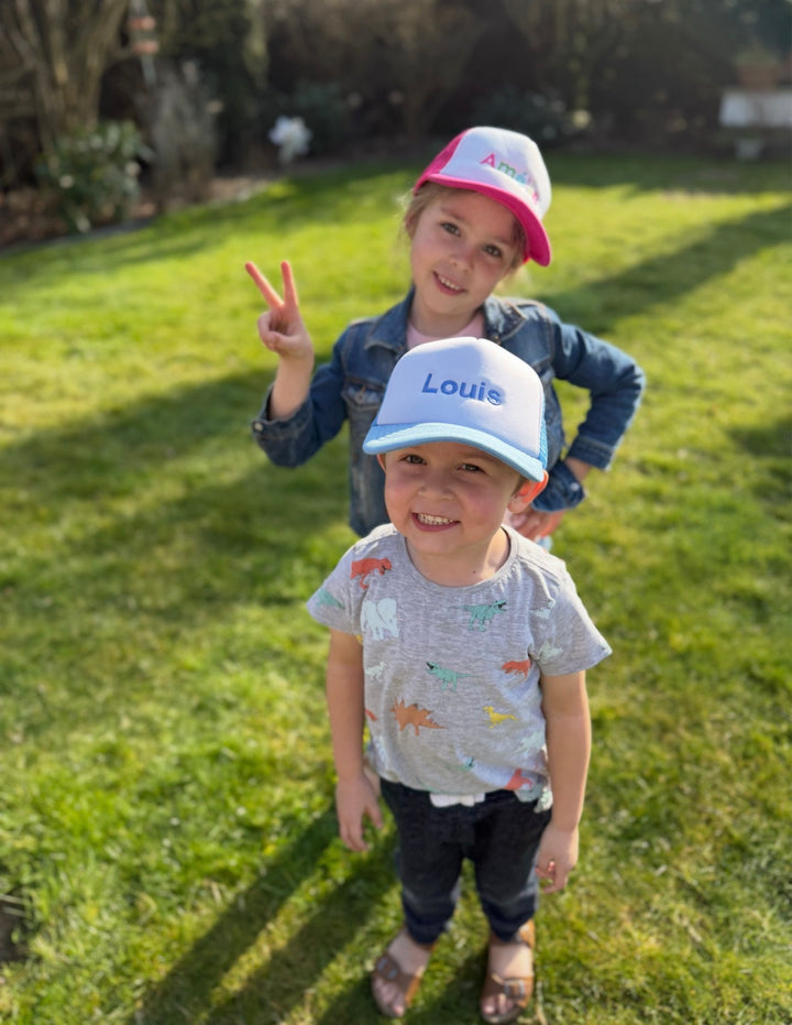 Trucker Kinderpet met Naam - Borduren