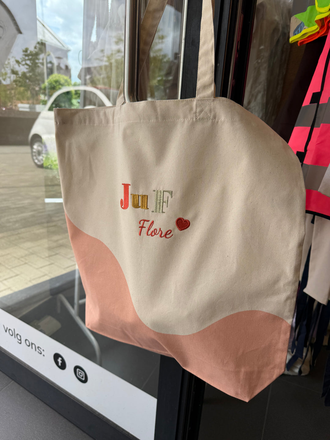 Totebag Tas voor de Juf - Gepersonaliseerd met Naam - Shopper