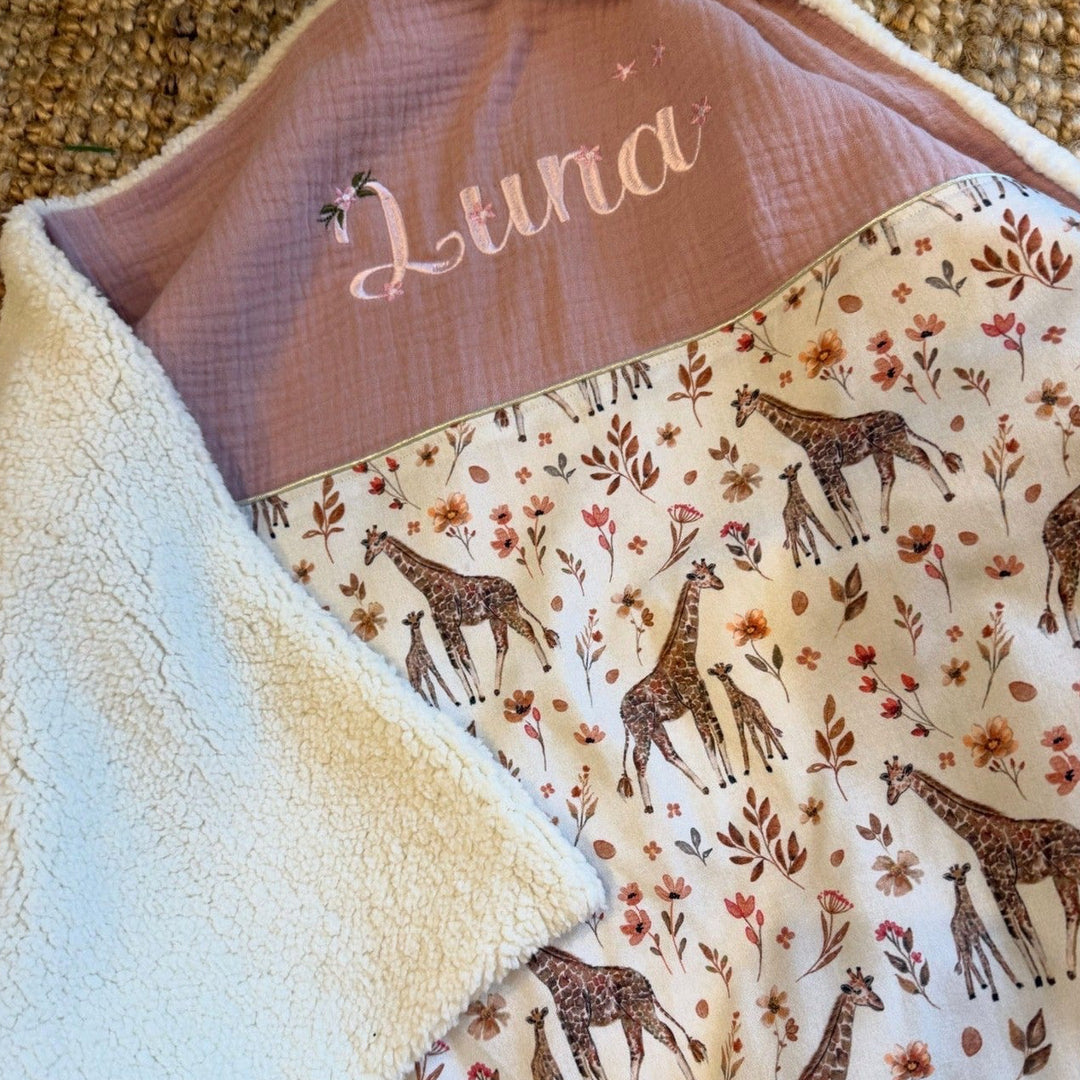 Handgemaakt Babydeken Safari – Exclusieve Stoffen & met Naam Caro B Handmade