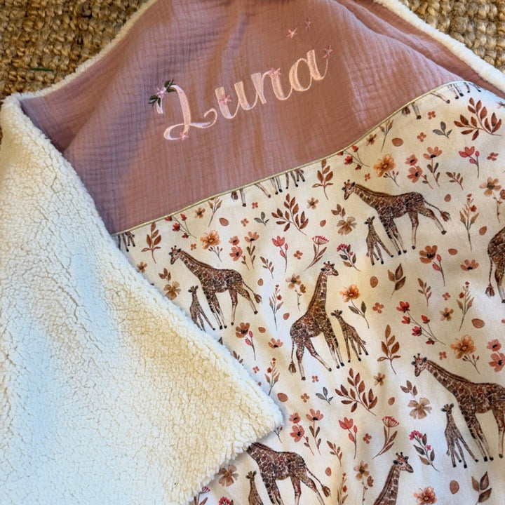 Handgemaakt Babydeken Safari – Exclusieve Stoffen & met Naam Caro B Handmade