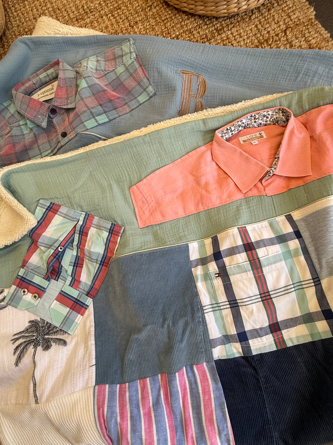 Koesterdeken van kleding van een dierbare - Memorydeken - Handgemaakt