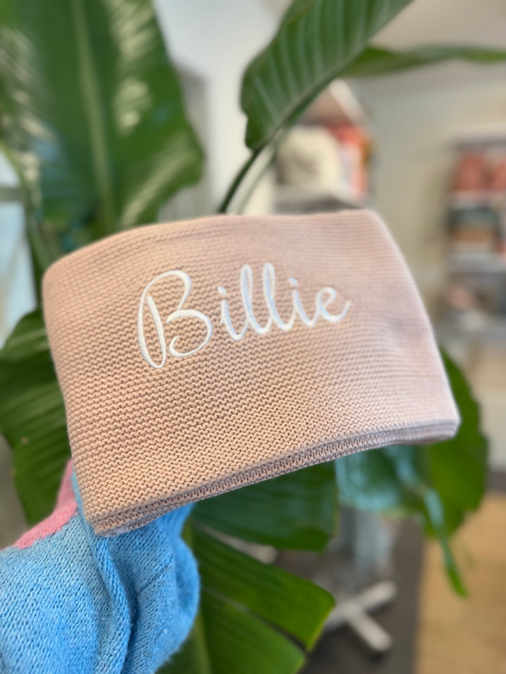 Jollein Babydeken Basic Knit met Naam - Borduren