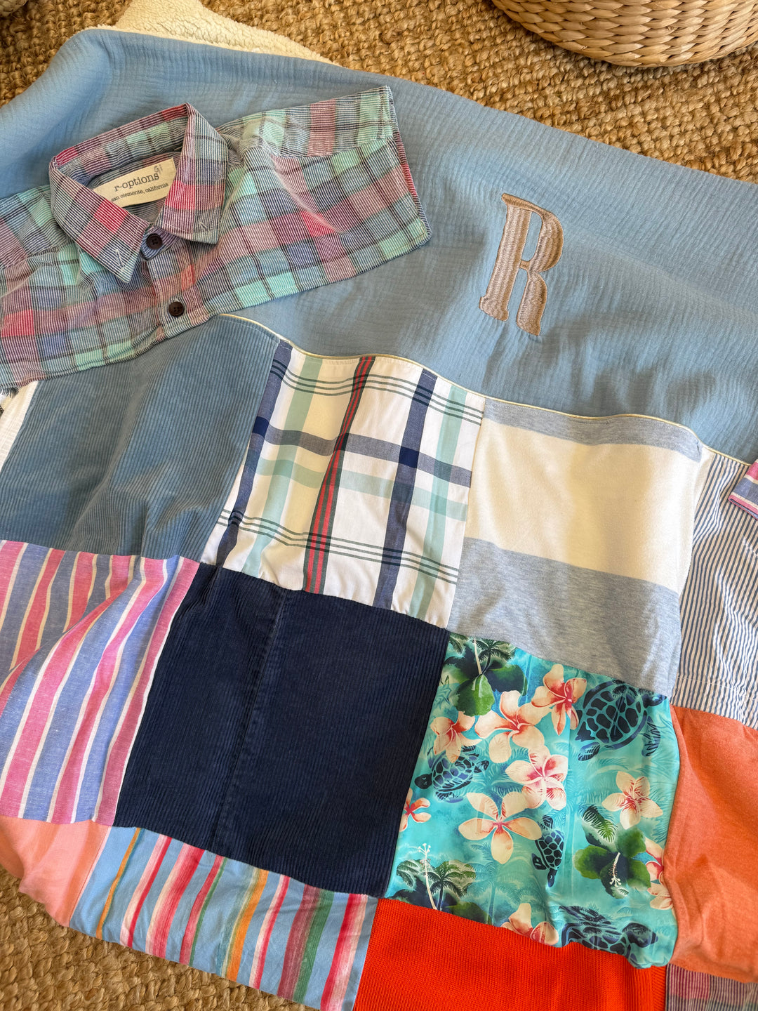 Koesterdeken van kleding van een dierbare - Memorydeken - Handgemaakt
