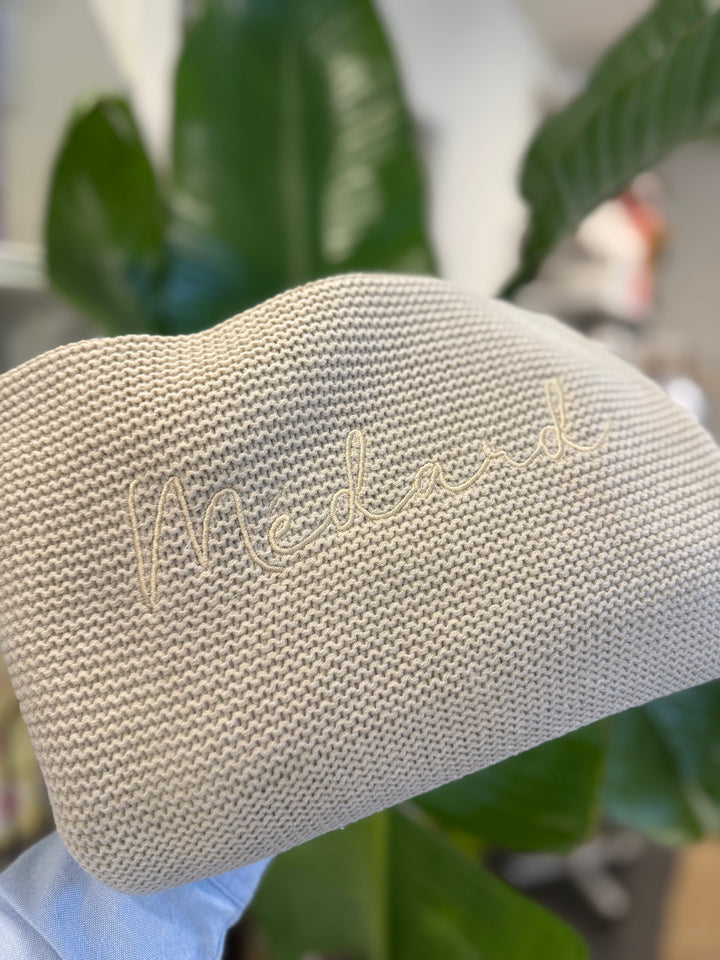 Jollein Babydeken Basic Knit met Naam - Borduren