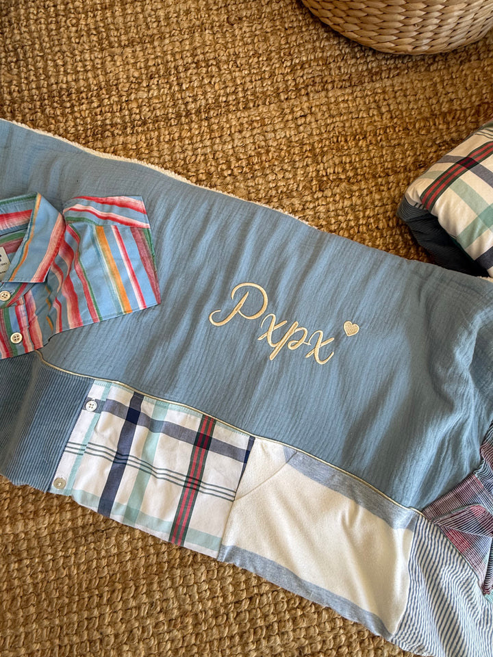 Koesterdeken van kleding van een dierbare - Memorydeken - Handgemaakt