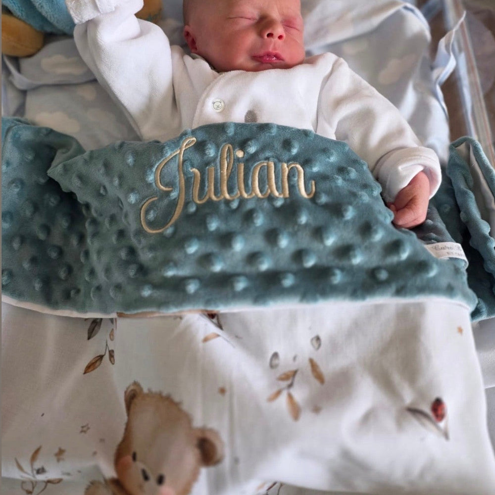 Handgemaakt Babydeken Bosdieren – Exclusieve Stoffen & met Naam Caro B Handmade