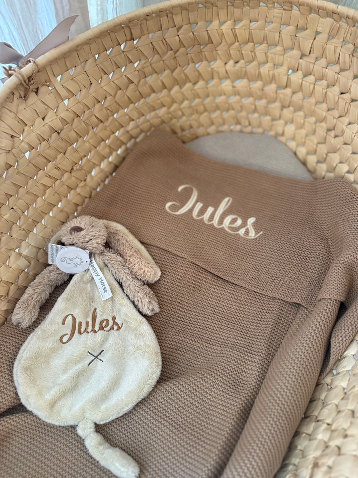 Jollein Babydeken Basic Knit met Naam - Borduren