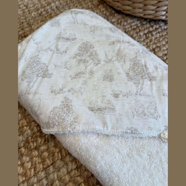 Badcape met Naam - Country Baby Gi