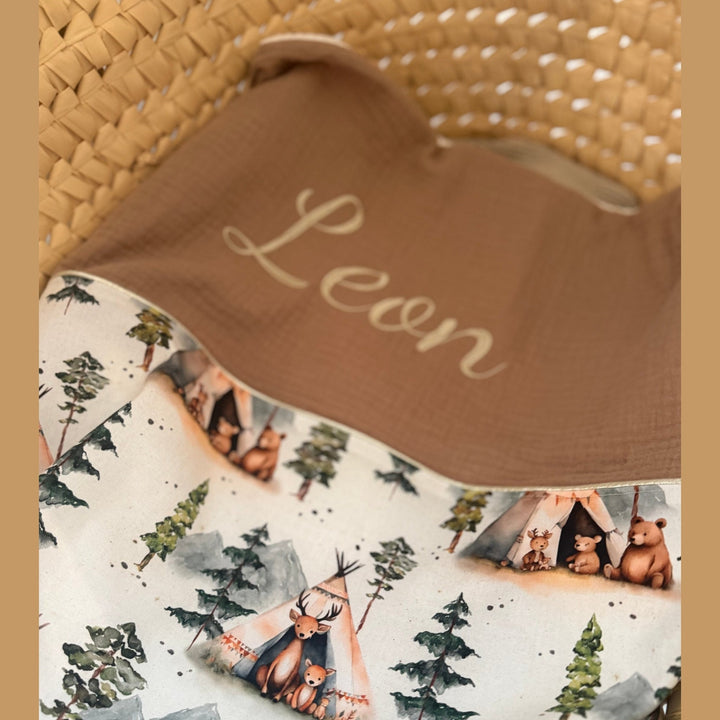 Handgemaakt Babydeken Bosdieren – Exclusieve Stoffen & met Naam Caro B Handmade