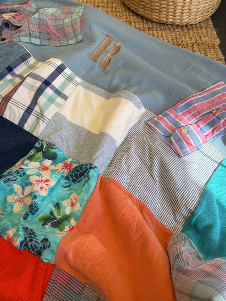 Koesterdeken van kleding van een dierbare - Memorydeken - Handgemaakt