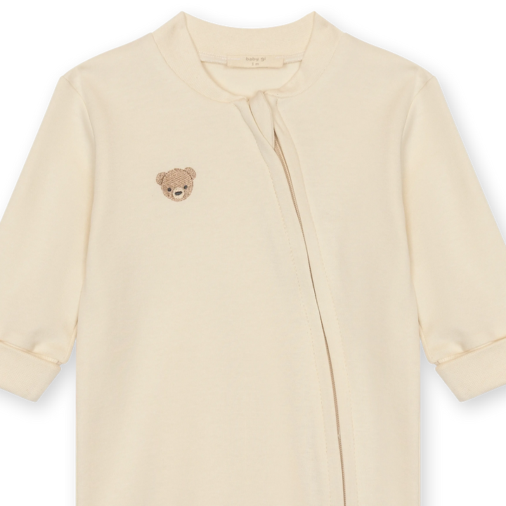 Baby Gi Boxpak Katoen met Rits & met Naam - Bear Baby Gi