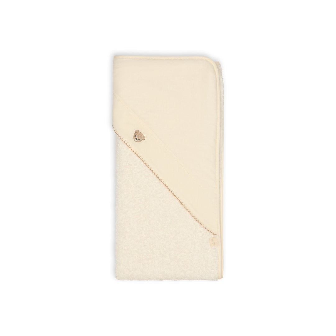 Baby Gi Badcape met Naam - Bear Frilly Baby Gi