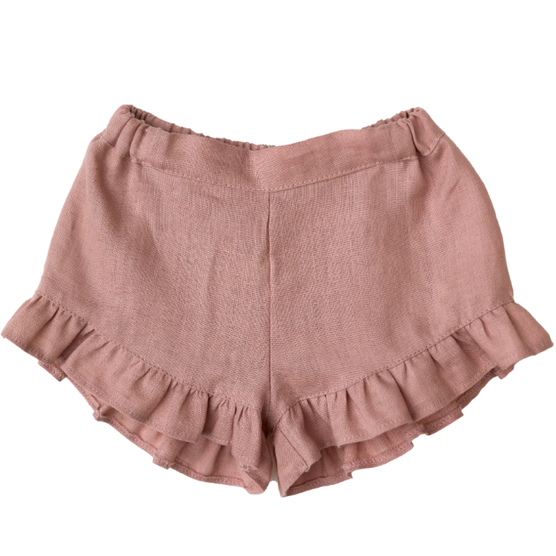 Baby Gi Frilly Short - Old Pink Baby Gi