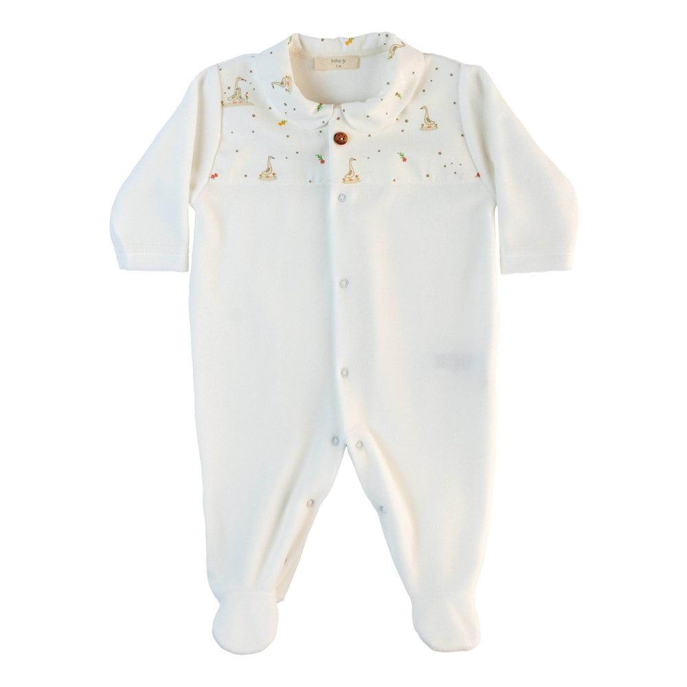 Baby Gi Boxpak Goose met Naam - Borduren - Geboorte - Ganzen - Caro B Handmade
