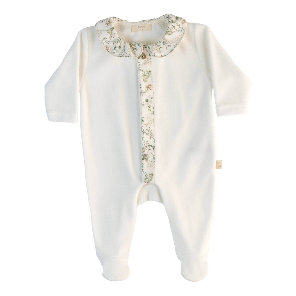 Baby Gi Boxpak Sirley met Naam - Borduren - Geboorte - Eucalyptus/ivoor - Caro B Handmade