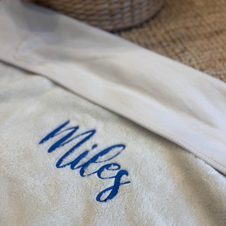 Jollein Babydeken Basic Jersey/Sherpa met Naam - Borduren Jollein