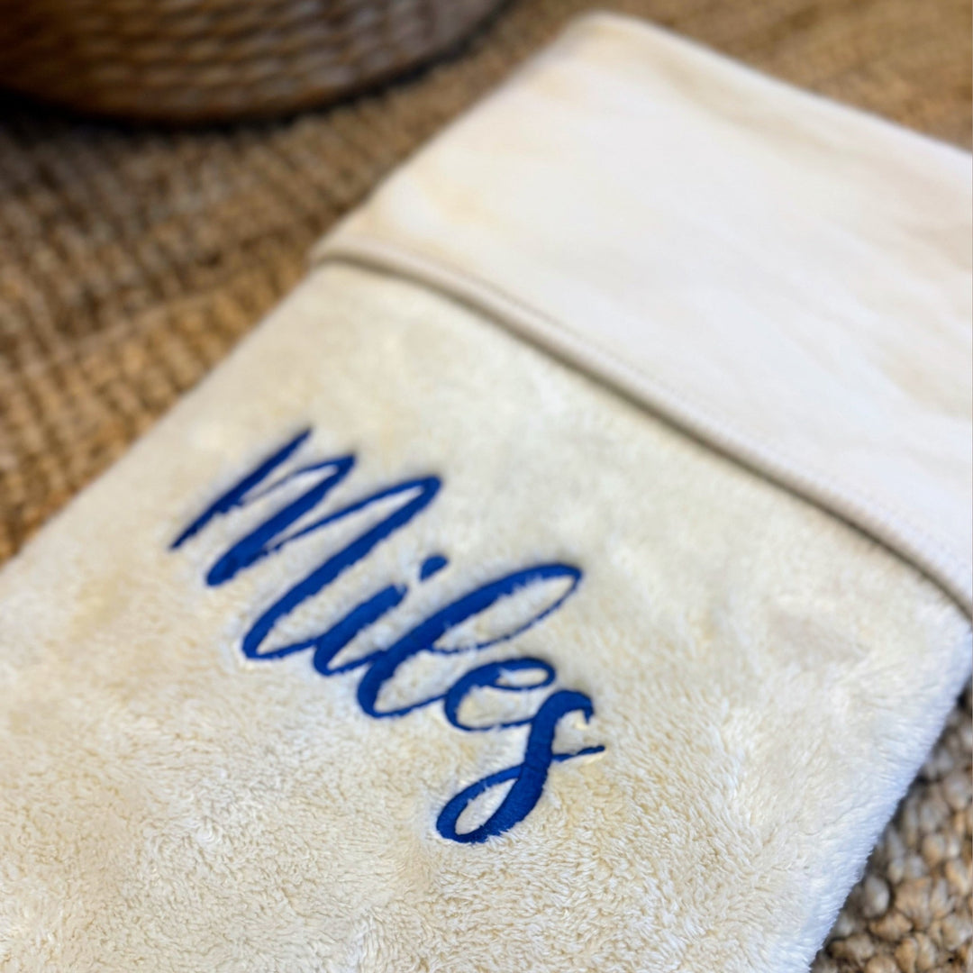 Jollein Babydeken Basic Jersey/Sherpa met Naam - Borduren Jollein