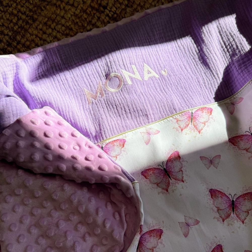 Handgemaakt Babydeken Fantasie – Exclusieve Stoffen & met Naam Caro B Handmade