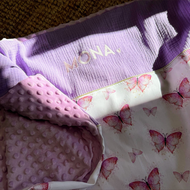 Handgemaakt Babydeken Fantasie – Exclusieve Stoffen & met Naam Caro B Handmade