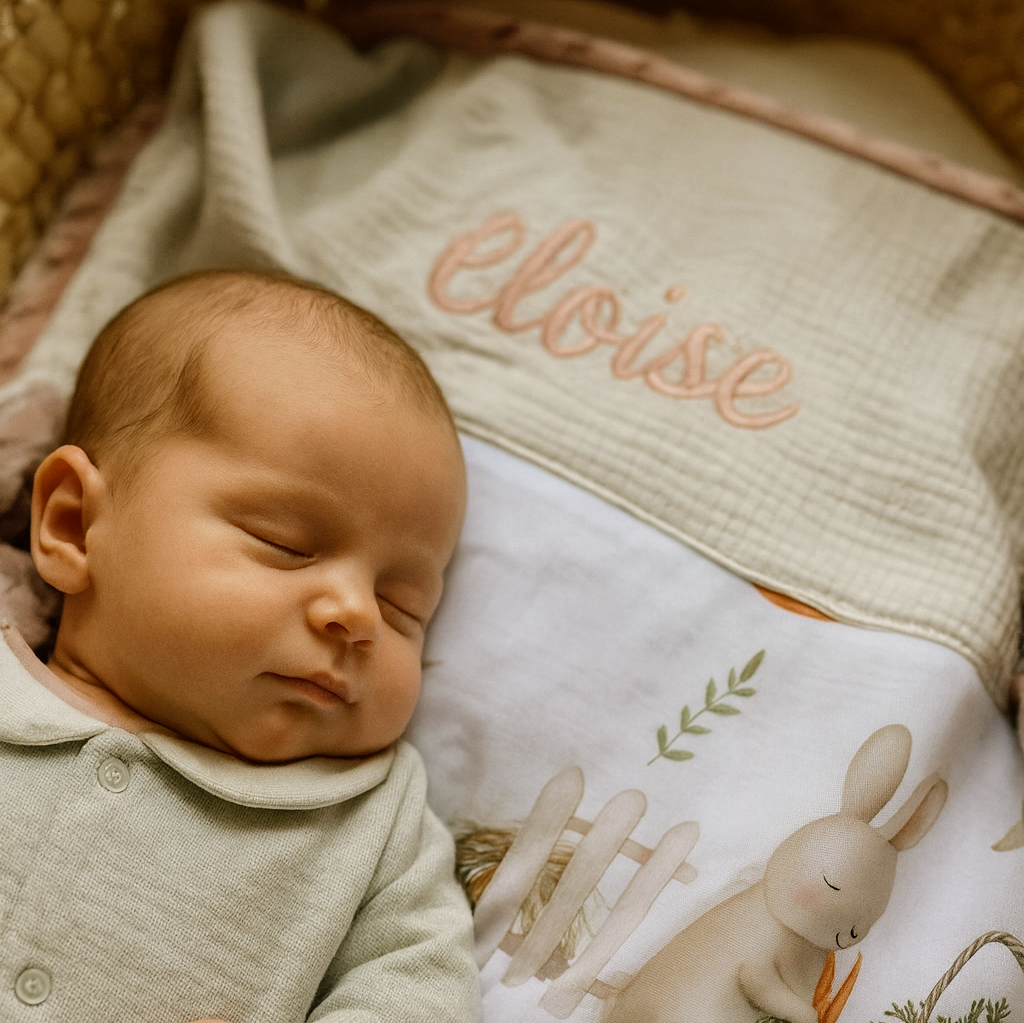 Handgemaakt Babydeken Boerderij – Exclusieve Stoffen & met Naam Caro B Handmade