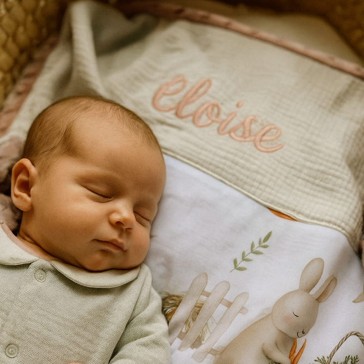 Handgemaakt Babydeken Boerderij – Exclusieve Stoffen & met Naam Caro B Handmade