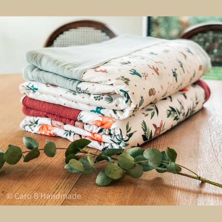 Handgemaakt Babydeken Waterdieren – Exclusieve Stoffen & met Naam Caro B Handmade