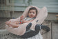 Autostoelhoes van Koeka - ledikantdeken of wiegdeken - geborduurd met naam - kraamcadeau - geboorte - gepersonaliseerd met borduur de naam van je baby - Merchtem - babywebshop