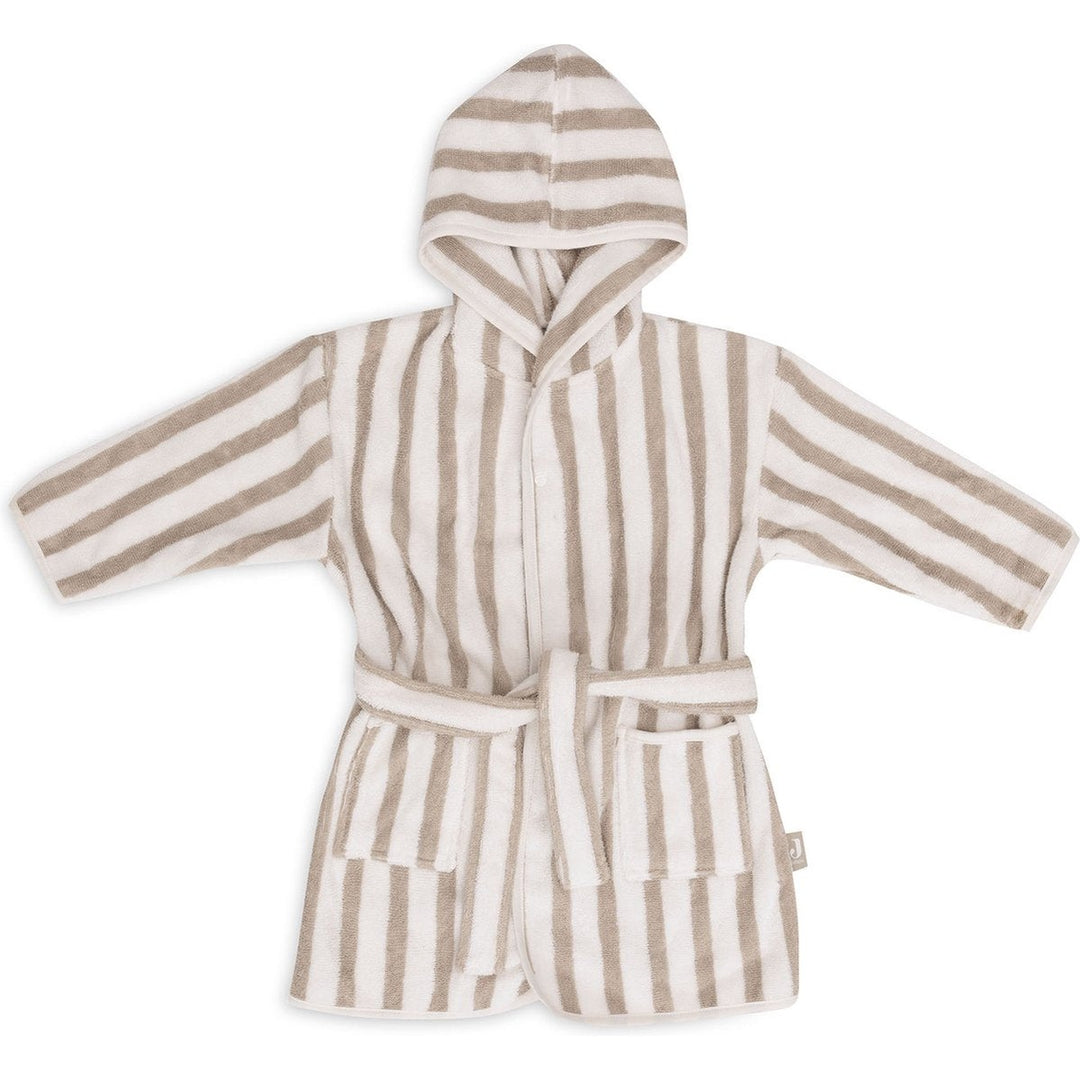 Badjas Stripe Terry Jollein met Naam - GOTS - Borduren Jollein