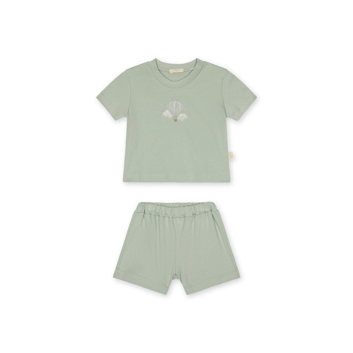 Baby Gi Set Pyjama met Naam - Air Balloon Baby Gi